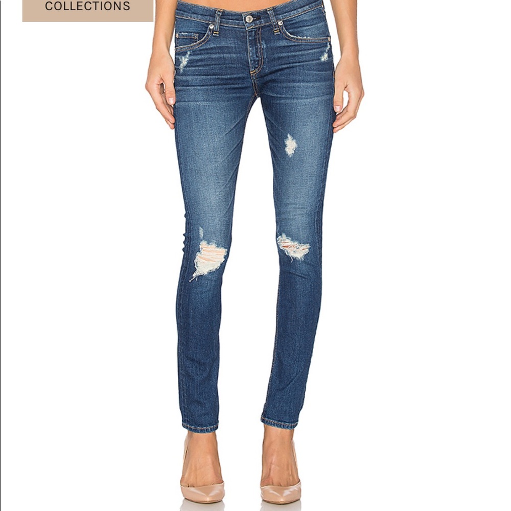 Rag & Bone, Distressed Capri in Canyon